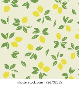 Japanese spring lemon pattern