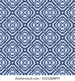 Japanese Square Diamond Net Vector Seamless Pattern