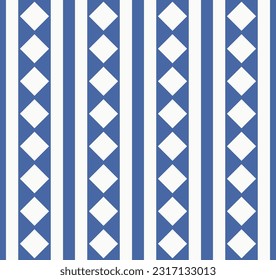 Japanese Square Diamond Stripe Vector Seamless Pattern