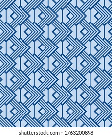 Japanische Quadrat-Diamant-Vektorgrafik nahtloses Muster