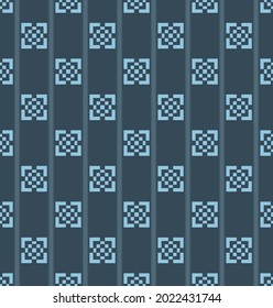 Japanese Square Motif Vector Seamless Pattern
