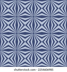 Japanese Square Star Mesh Vector Seamless Pattern