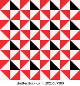 Japanese Square Triangle Vector Seamless Pattern