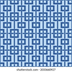 Japanese Square Weave Mesh Vector Seamless Pattern