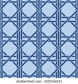Japanese Square Weave Vector Seamless Pattern
