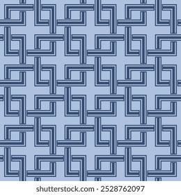 Japanese Square Weave Vector Seamless Pattern