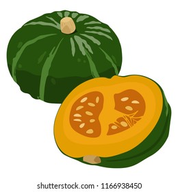 Japanese squash is in season, sweet and delicious.