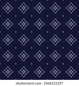 Japanese Star Mosaic Vector Seamless Pattern