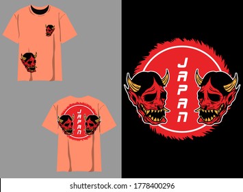 Japanese Streetwear tshirt template with cool design