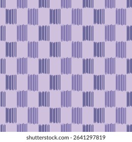 Japanese Stripe Checkered Vector Seamless Pattern