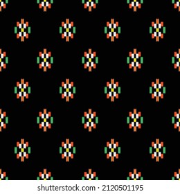 Japanese Stripe Circle Vector Seamless Pattern
