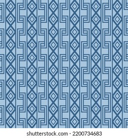 Japanese Stripe Diamond Vector Seamless Pattern