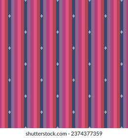 Japanese Stripe Diamond Vector Seamless Pattern