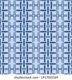 Japanese Stripe Weave Vector Seamless Pattern