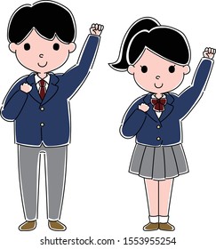 Japanese student(Junior high school or High school)