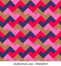 Japanese style abstract geometric pattern with interlocking shapes, vector illustration