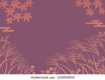 Japanese style background for autumn