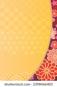 Japanese style background camellia flower
