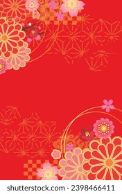 Japanese style background camellia flower
