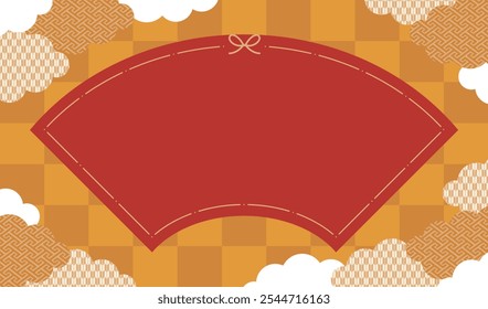 Design de fundo estilo japonês para Ano Novo