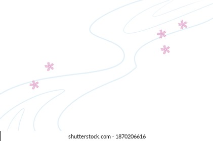 Japanese style background illustration material