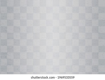 Japanese style background material for celebration. Checkered pattern (large pattern, silver, A3, A4 ratio)