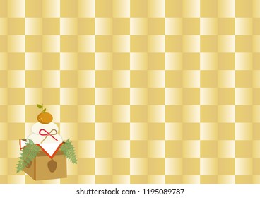 Japanese style background material.
Material of the New Year Lucky goods of Japan.
Illustration of a Rice cake for the New Year.
Japanese pattern design.
Japanese offering goods design.
