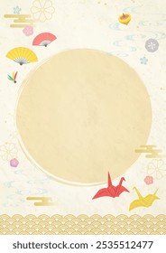 Japanese style background for new year