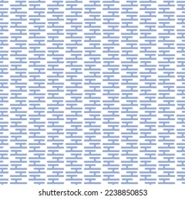 Japanisches Muster in blauem Muster auf weißem Hintergrund in nahtlosem Muster, Vektorgrafik.