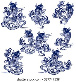Japanese style carp