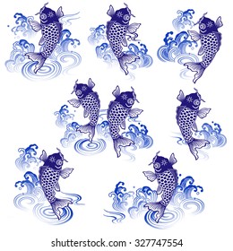 Japanese style carp