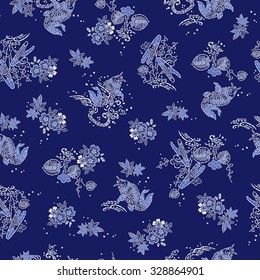 Japanese style carp pattern