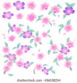 Japanese style cherry blossom