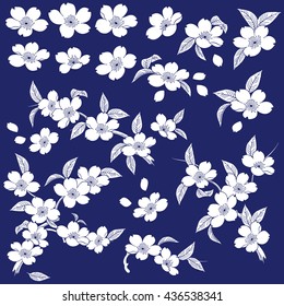 Japanese style cherry blossom