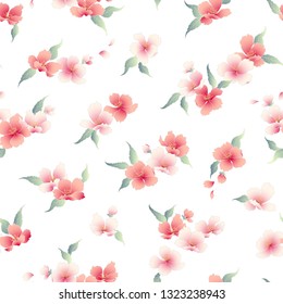 Japanese style cherry blossom pattern,