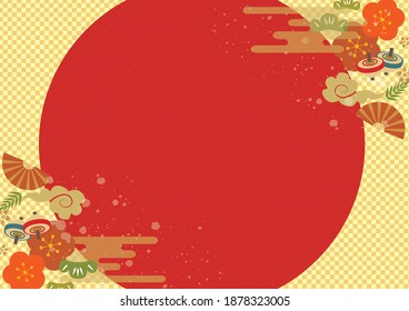 Japanese style Chinese frame traditional background
