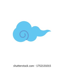 Japanese style cloud vector illustration icon