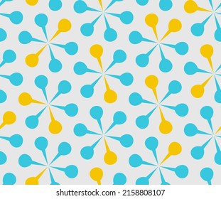japanese style cute pattern blue yellow white