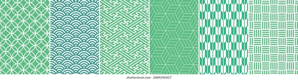 Diseño de patrón decorativo de estilo japonés
