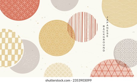 Japanese style design. Japanese pattern background.