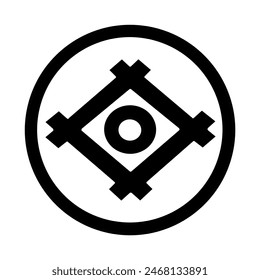 Japanese style design Sign. Japanesse Kamon Symbols of Japan kamon crest symbol.