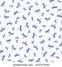 Japanese style dragonfly pattern,
