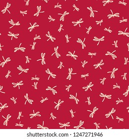Japanese style dragonfly pattern,