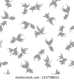Japanese style and elegant goldfish pattern,