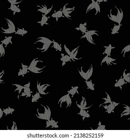 Japanese style and elegant goldfish pattern,