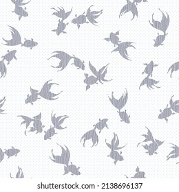 Japanese style and elegant goldfish pattern,
