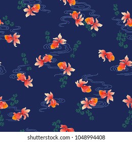 Japanese style fish pattern.