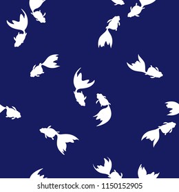 Japanese style fish pattern,
I drew a Japanese style fish in a freehand drawing,
It repeats itself seamlessly,
