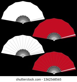 Japanese style folding fan,