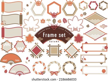 Japanese style frame set -Autumn-